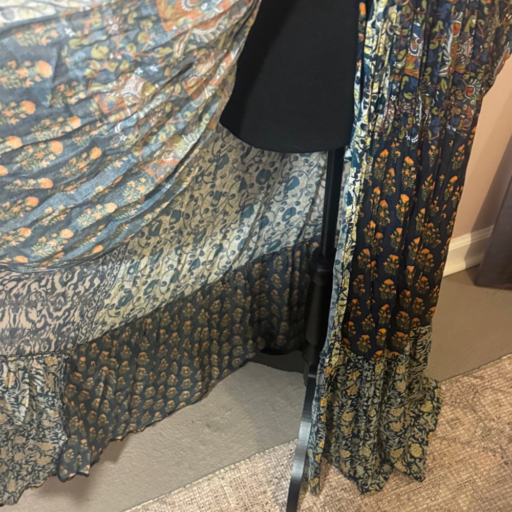 Free people Bohemian Navy Floral Maxi Dress - Picture 4 of 7